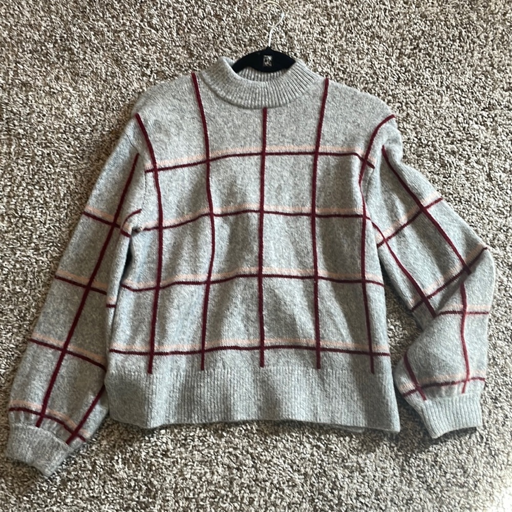 UpWest NWOT plaid sweater